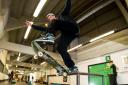 The event transformed the Norrie McCathie stand concourse into a functional skate park for the day.