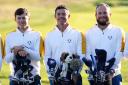Team Europe’s Matt Fitzpatrick, Rory McIlroy and Tyrrell Hatton are ready for the Ryder Cup (Zac Goodwin/PA)