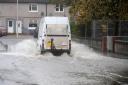 Flooding affected roads across West Fife over the weekend.