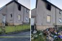 The fire destroyed Andrew Hagart's home in Dunfermline's St Andrews Street.