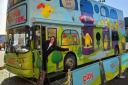 The PlayTalkRead bus is to stop off in Dunfermline.