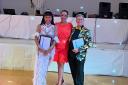 Norma and Alan with the chair of Dancesport Scotland