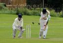 Action from Dunfermline and Carnegie Cricket Club's match with Westquarter and Redding.