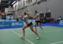 Brooke Stalker (front) and Ishbel McCallister reached the doubles final in Slovakia.