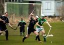 Aberdour Shinty Club's last match was against Beauly in March 2020. Photo: John Fullerton.