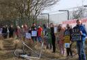 Campaigners at a previous campaign to protect Calais Woods.