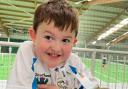 Little Daniel won a gold medal in Mini Tennis, just one week after having his kidney removed.