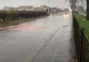 The flooding at Hillend Road. Image: David Barratt