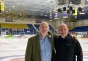 Neale Hanvey MP and Fife Ice Arena manager Billy Hanafin.