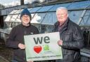 Dean Nelson from Grow West Fife with Nicky Wilson, Chair of Trustees for Coalfields Regeneration Trust Scotland.