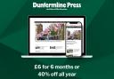 Enjoy our limited-time offer: £6 for 6 months or 40% off an annual subscription to the Dunfermline Press.