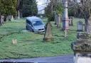 Pictures posted on social media showed the van in the cemetery. Fortunately it has now been removed.
