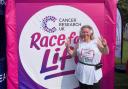 A Dunfermline woman is celebrating completing the Race for Life earlier this month.