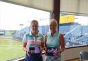 Elaine and Megan enjoyed a thrilling day at the venue for this year's Open.