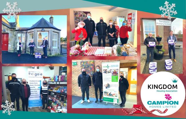 Kingdom Housing and Campion Homes staff have been delivering Christmas cheer to communities which they work in.