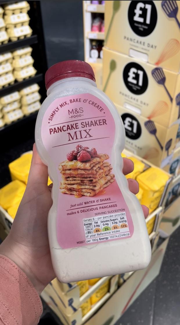 Dunfermline Press: M&S Pancake Shaker mix. Credit: Rebecca Carey