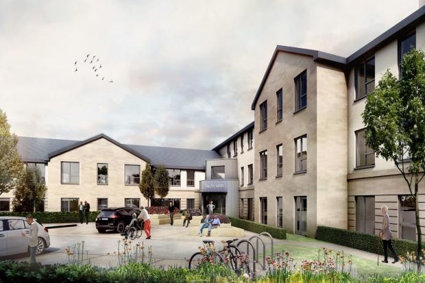 Work is underway on a luxury care home for Dalgety Bay, which will include a hair salon and a cinema.