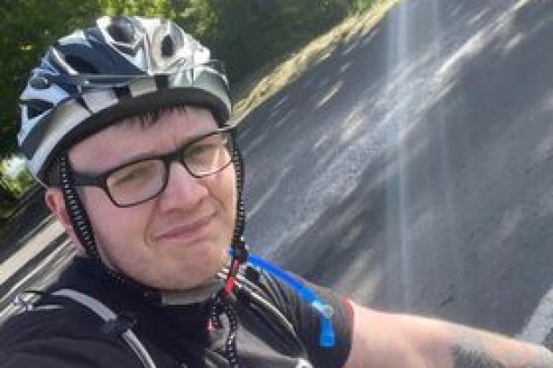 Dunfermline barman Calum Paterson cycled 185 miles from London to Paris.