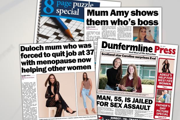 8-page Puzzles pull-out free inside tomorrow's Dunfermline Press