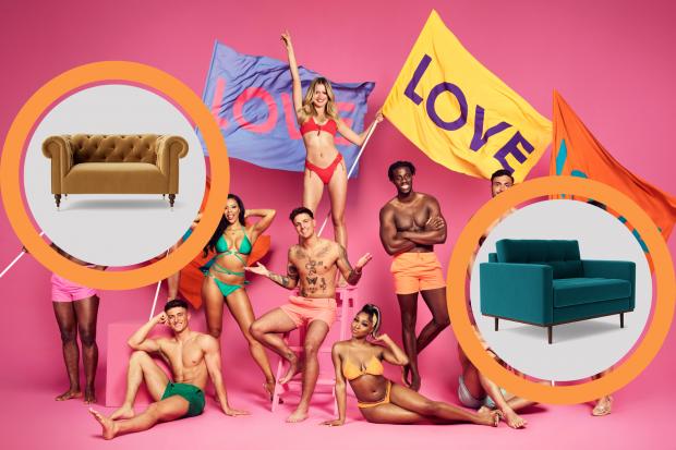 The 'love seat' could be a Love Island-inspired item that could work for your living room (Swoon/ITV)