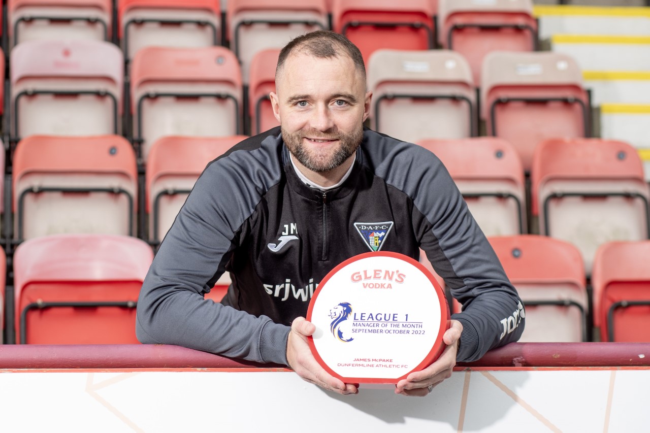 Dunfermline: James McPake is Glen's League One manager of the month