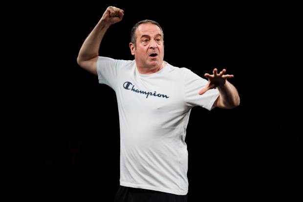 You can win tickets to see comedian Mark Thomas in the play, England & Son, at the Traverse Theatre in Edinburgh.