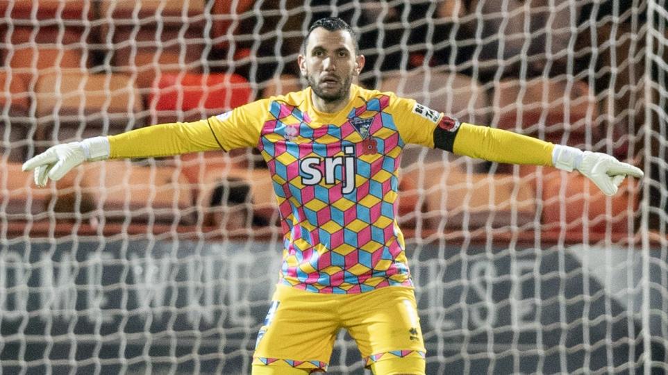 Dunfermline Athletic goalkeeper Deniz Mehmet is at home recuperating after 'scary' dizzy spell at Ayr Utd results in hospital visit 