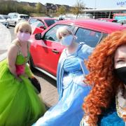 Superhero fun at Tesco Duloch to raise funds for Cancer Research UK.