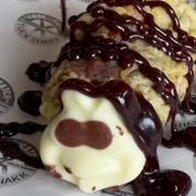 A Dunfermline chippy is selling a mini Colin the Caterpillar cake - covered in batter.