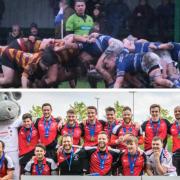 Dunfermline Rugby Club (top) and Dunfermline Carnegie Hockey Club (below) are back in action.