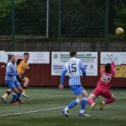 Kelty's unbeaten League Two start was ended by Annan on Saturday. Photo: Dave Johnston / Alba Pics.