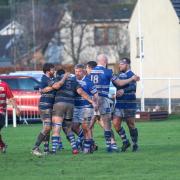 Dunfermline, pictured in their win over Orkney last month, defeated Grangemouth Stags on Saturday. Photo: David Potter.