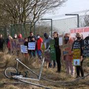 Campaigners at a previous campaign to protect Calais Woods.