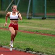 Rebecca Grieve won European Under-18 Athletics Championship gold. Photo: Dave Wardle.