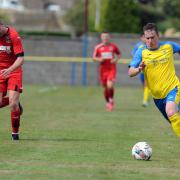 Action from Crossgates' win over Kirkcaldy and Dysart on Saturday. Photo: Dave Wardle.