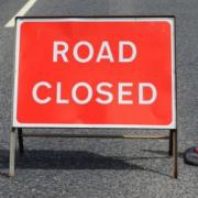 The road will be closed from 7pm this evening.