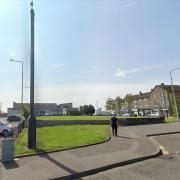 A 20-metre high telecommunications mast is set to be erected on this grass area at Allan Crescent in Abbeyview.