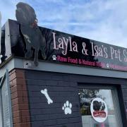 Layla and Isa's Pet Supplies store in Rosyth. Image: Contributed