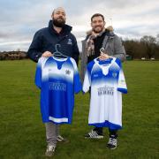 Ryan Vilder and Greg Robertson, of Dunfermline Rugby Club.