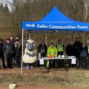 Police officers and various partners gave out information to the public during a Day of Action at Blairadam Forest. (Photo: Police Scotland)