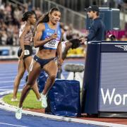 Nicole Yeargin, pictured running at last year's Commonwealth Games, has been selected in the Great Britain and Northern Ireland squad for the World Athletics Championships.