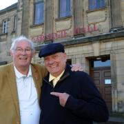 Dick Campbell (right) and Jim Leishman are looking forward to staging their football comedy show at the Carnegie Hall.