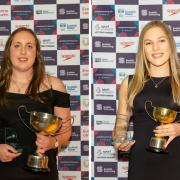 Niamh Moloney (left) and Zara Christie (right) were named Senior and Junior Water Polo Player of the Year at Scottish Swimming's annual awards.