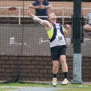 Bruce and Murray Robb are top of the Scottish rankings for their age groups in shot put and discus.