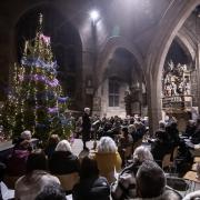 The community carol service in Dunfermline Abbey was one of 12 taking place across the UK.