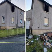The fire destroyed Andrew Hagart's home in Dunfermline's St Andrews Street.