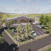 An image of what the new holiday park and cafe on the outskirts of Kelty will look like.