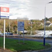 Stones were thrown at cars near to Inverkeithing Railway Station.