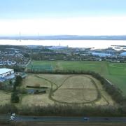 This is where the new £85m high school will be built, on the western edge of Rosyth.