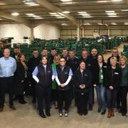 The Press appeal sponsors at Dunfermline Foodbank warehouse. (Photo by David Wardle)